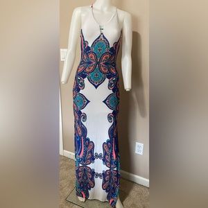 Fashion Nova Paisley full length dress